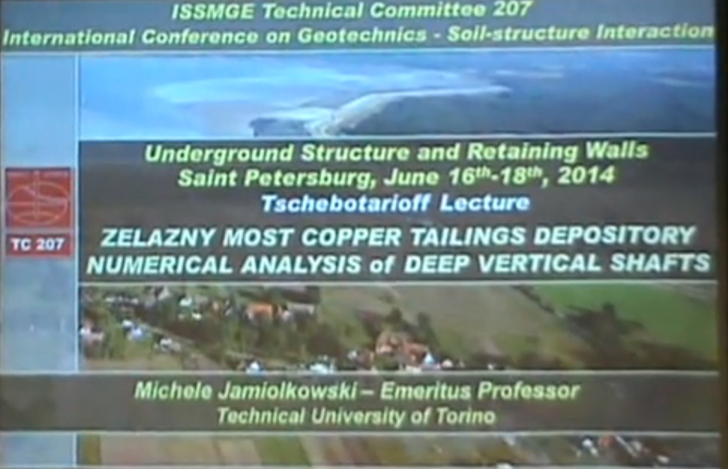 Zelazny Most Copper Tailings Depository Numerical Analysis of Deep Vertical Shafts (First Tschebotarioff Lecture) {"category":"honour_lecture","subjects":["Mining", "Numerical and Constitutive Modelling"],"number":"HTL101","instructors":["Michele Jamiolkowski"]}