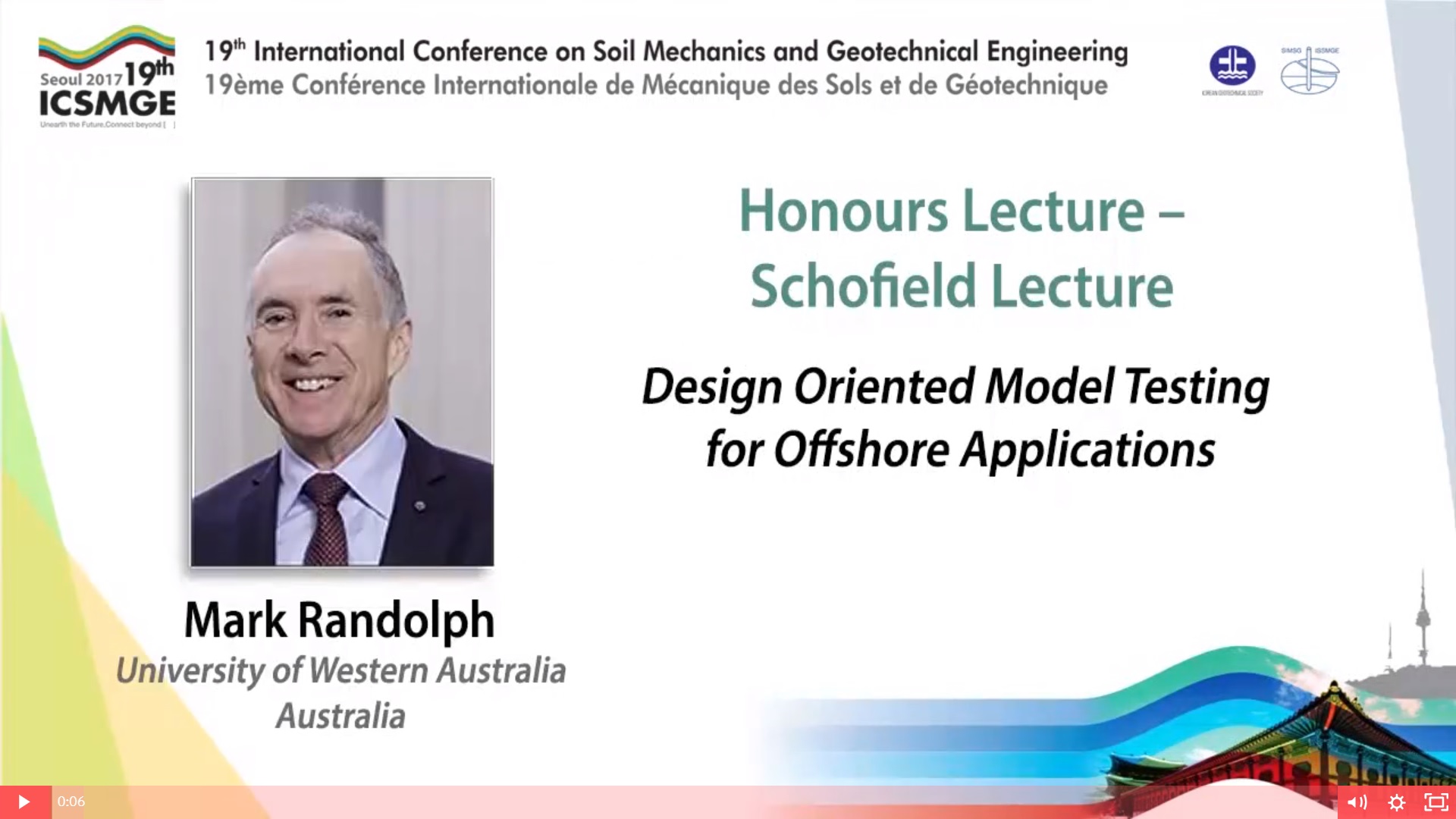 Design Oriented Model Testing for Offshore Applications (Schofield Lecture - 19th ICSMGE) {"category":"honour_lecture","subjects":["Offshore Geotechnics"],"number":"ICSMGE19105","instructors":["Mark Randolph"]}