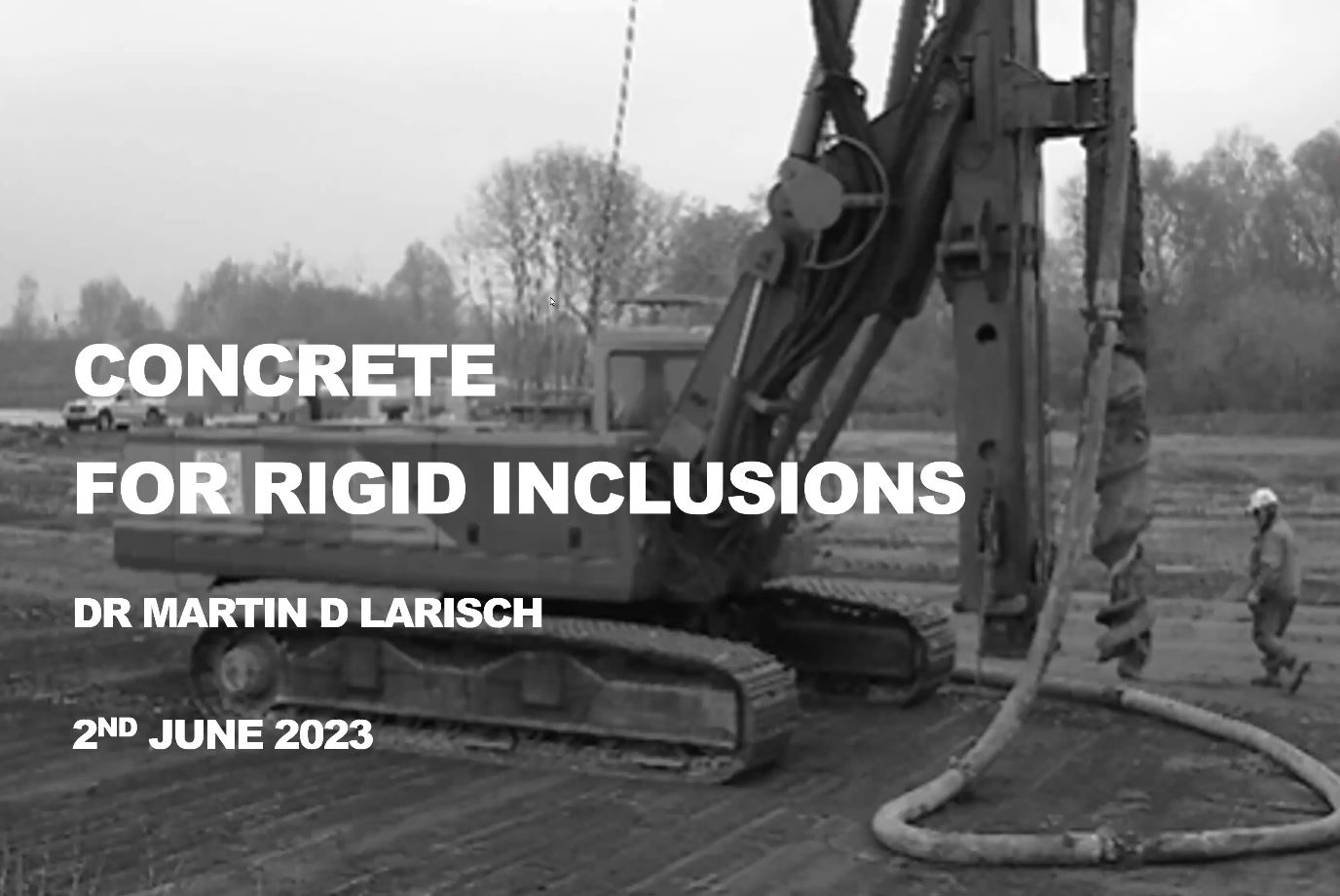 Concrete for Rigid Inclusions {"category":"webinar","subjects":["Education"],"number":"TC211-01","instructors":["Martin Larisch"]}